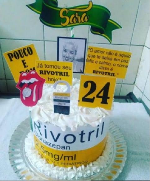 Topo de Bolo Rivotril
