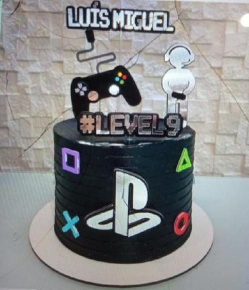 Topo de Bolo Video Game Ps