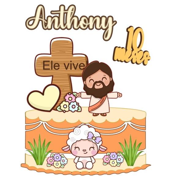 Topo de Bolo Cristão