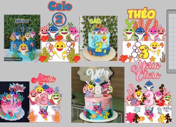 Kit 4 Topos Baby Shark