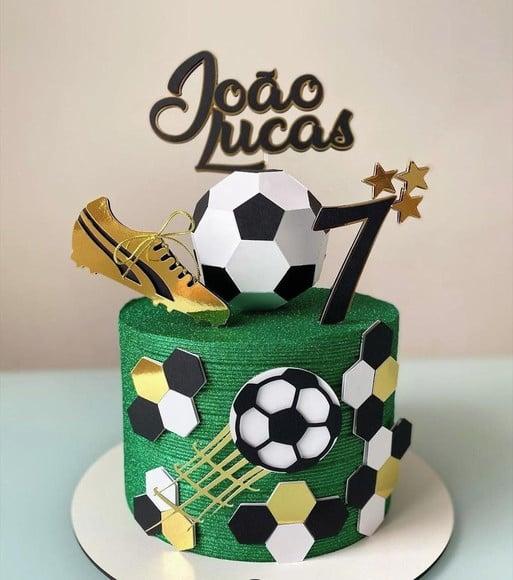 Topo Futebol Bola 3d e Chuteira