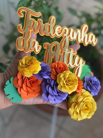 Topo de Bolo Tardezinha Escrito