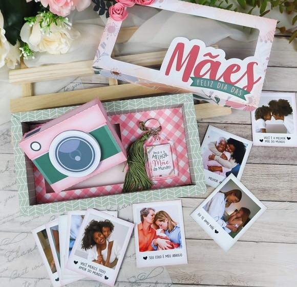 Cx Polaroid e Chaveiro Dia das Mães 2023