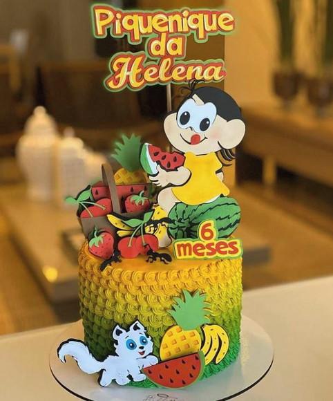 Topo de Bolo Magali no Piquenique