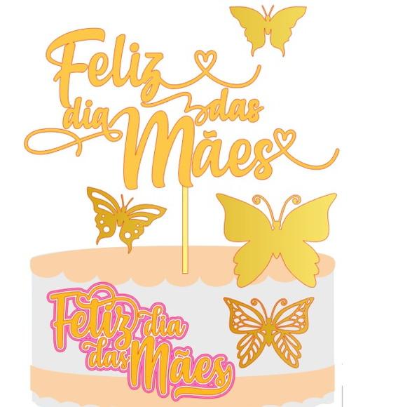 Topo Feliz Dia das Mães Escrita