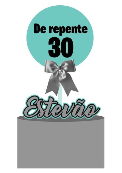 Topo Ballon Cake de Repente 30