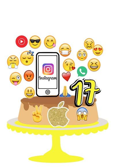 Topo de Bolo Emoji