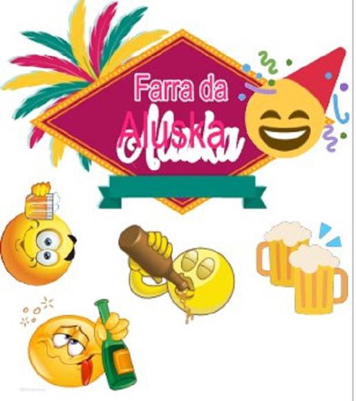 Topo de Bolo Fara Emojis