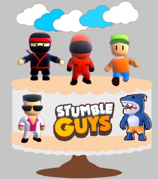Topo de Bolo Stumble Guys 5