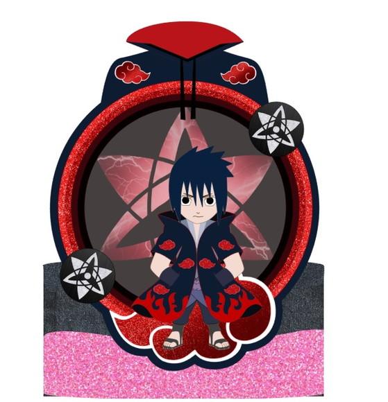 Topo de Bolo Sasuke