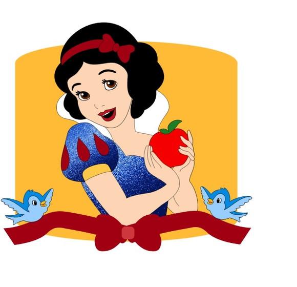 Topo de Bolo Branca de Neve