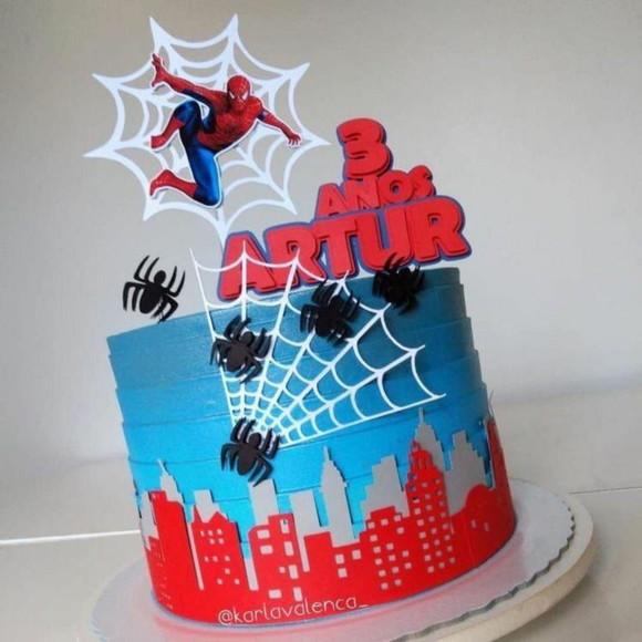 Topo de Bolo Homem Aranha 5