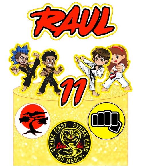 Topo de Bolo Cobra Kai