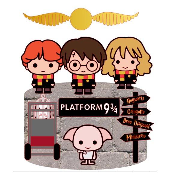 Topo de Bolo Harry Potter Cute 3