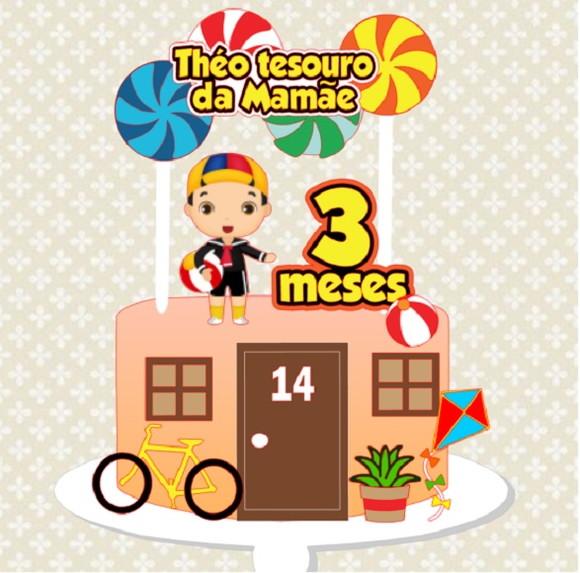 Topo de Bolo Kiko Cute