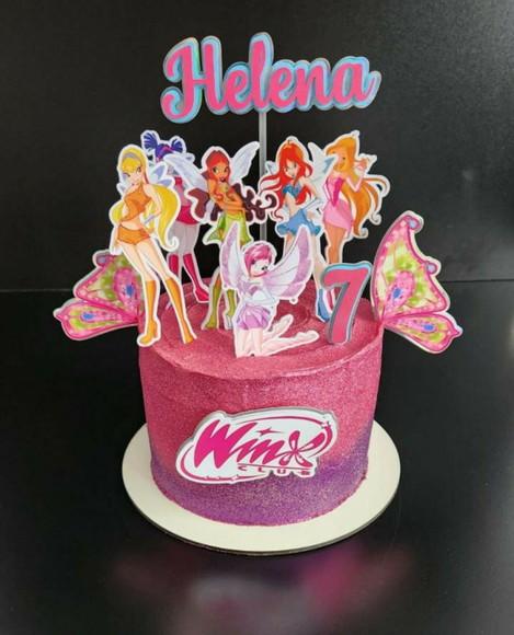 Topo de Bolo Winx