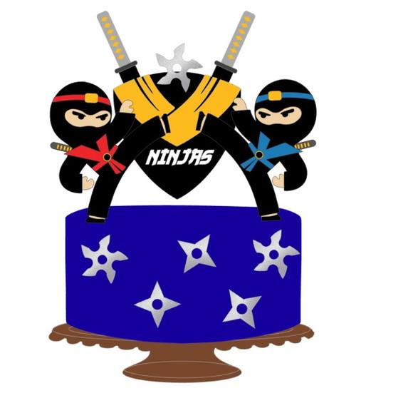 Topo de Bolo Ninjas