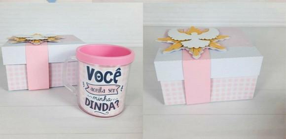 Caixa para Caneca Madrinhas Dinda