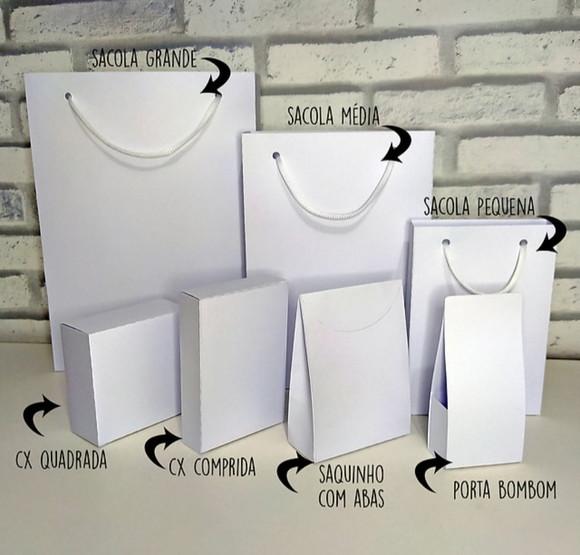 Kit Sacolas com Caixas
