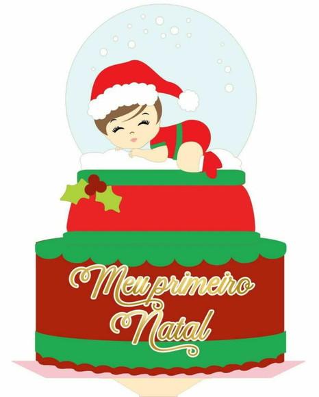 Topo Meu Primeiro Natal Bebe