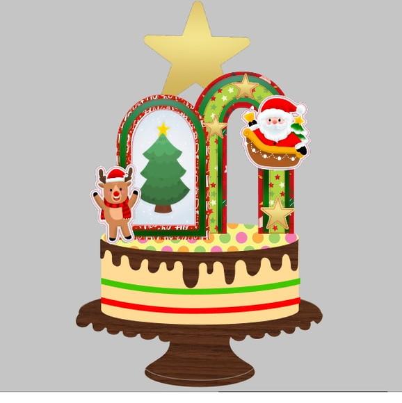 Cake Topper Arcos de Natal