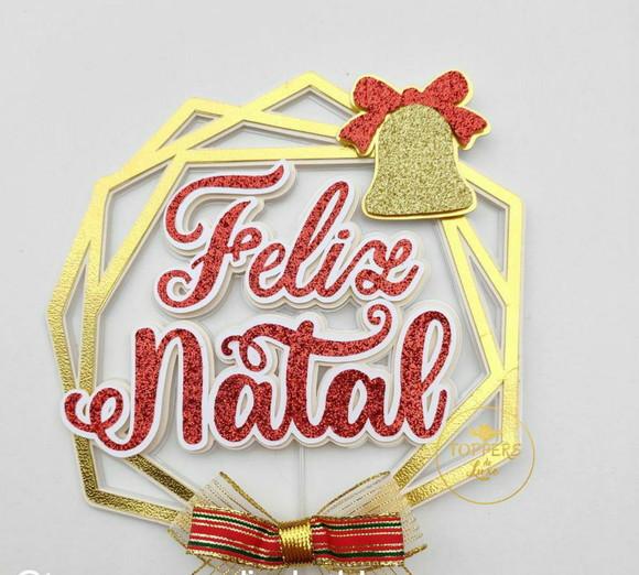 Topo Geométrico Feliz Natal