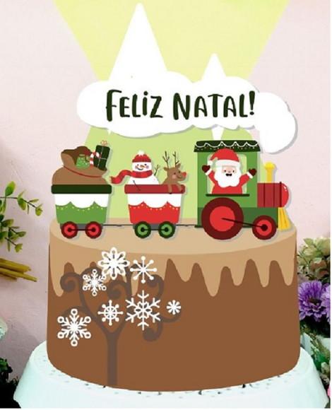 Topo Papai Noel Trenzinho 2