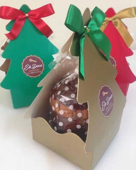 Porta Mini Panetone Árvore