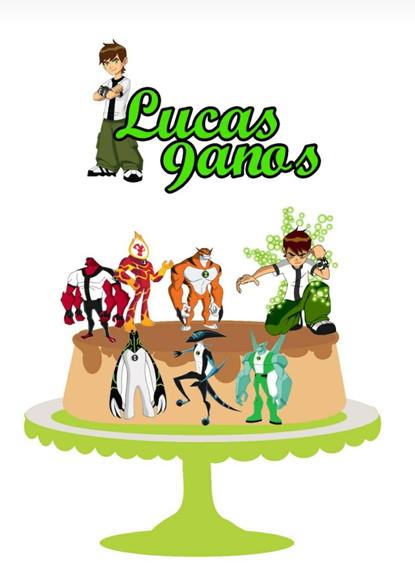 Topo de Bolo Ben 10