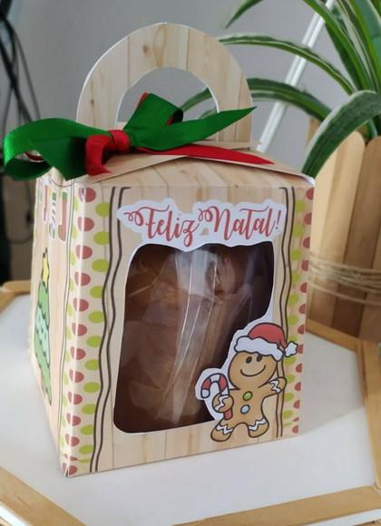 Cx Mini Panetone de Natal Png e pdf