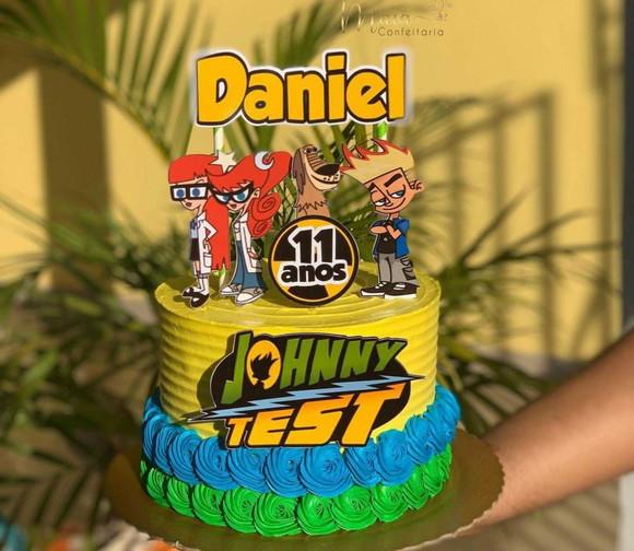 Topo de Bolo Johnny Test
