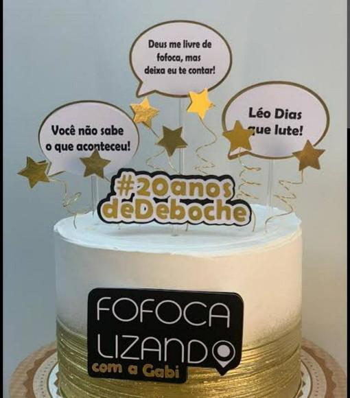 Topo de Bolo Fofocalizando