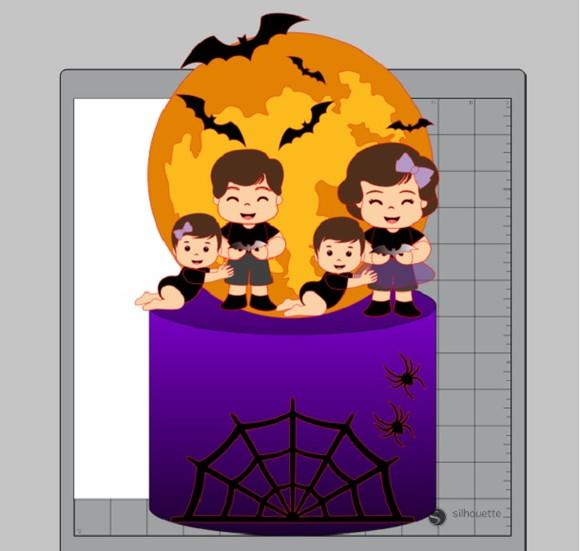 Topo Halloween Dois Irmãos