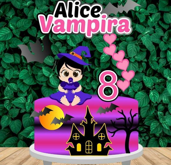 Topo de Bolo Halloween Bebê