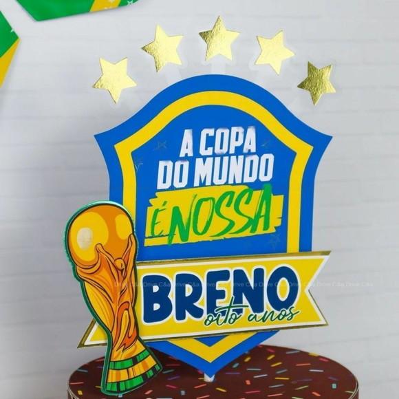 Cake Topper Copa do Mundo