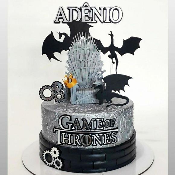 Topo de Bolo Game Of Thrones