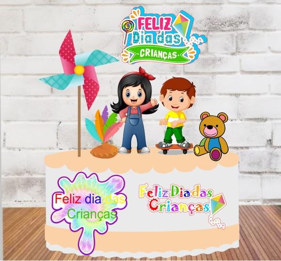 Topo de Bolo Dia das Crianças 3