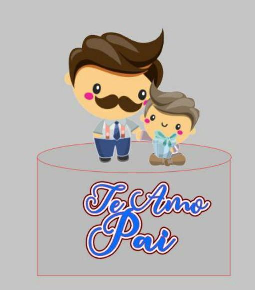 Topo de Bolo Pai e Filho 2