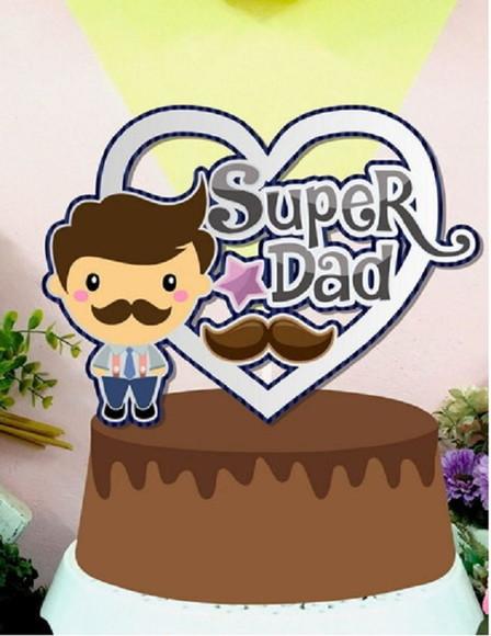 Topo de Bolo Super Dad