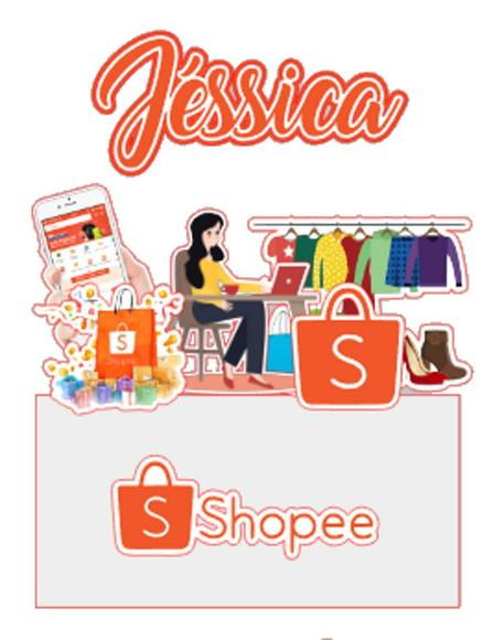 Topo de Bolo Shopee
