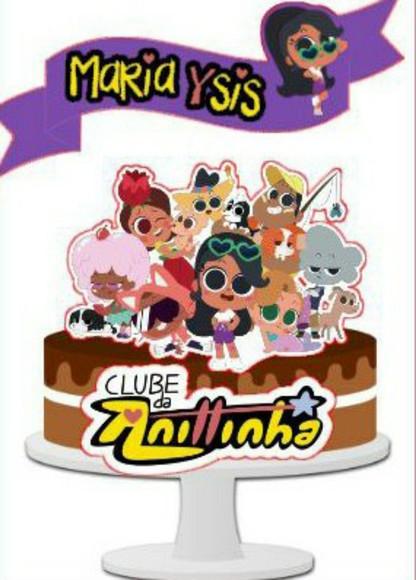 Topo de Bolo Clube da Anittinha 2