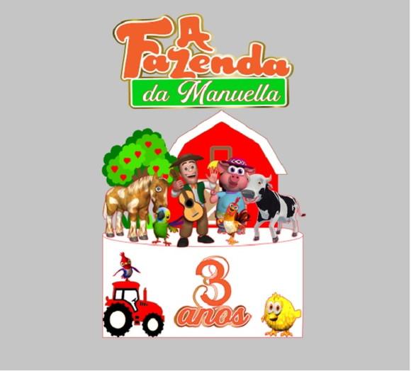 Topo de Bolo Fazendinha 4