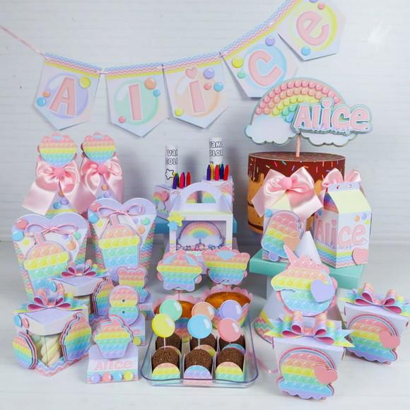 Kit Festa Pop It Cores Candy