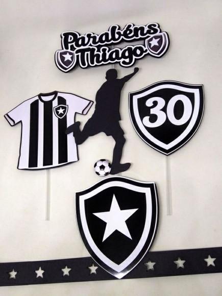 Topo de Bolo Botafogo