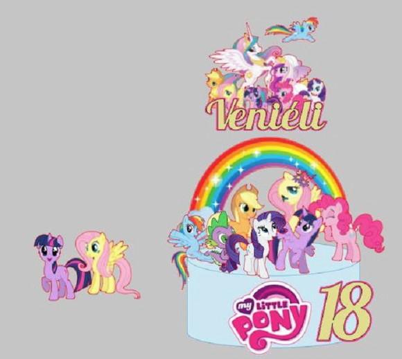 Topo de Bolo My Little Pony 4