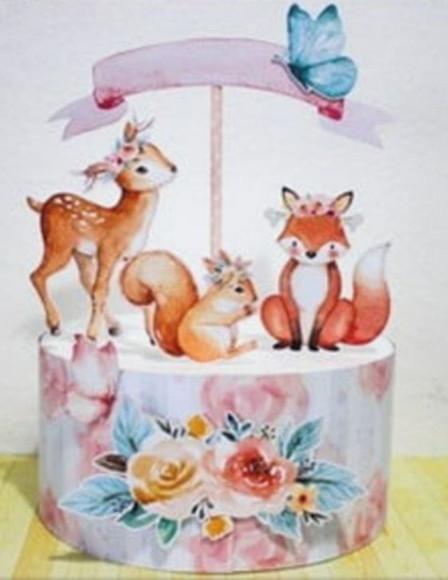 Cake Topper Bosque Menina