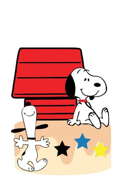 Topo de Bolo Snoopy