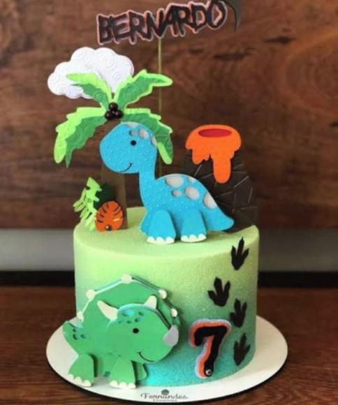 Topo de Bolo Dino Baby 2