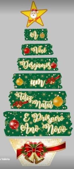 Arvore de Natal Enfeite de Parede