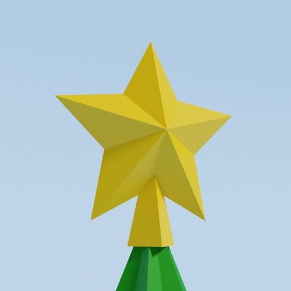 Estrela Arvore de Natal em pdf